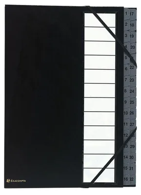Produktbild von EXACOMPTA Ordnungsmappe Ordonator A4 32 Fächer 1-32 schwarz