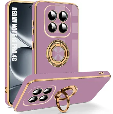 Image de Coque Anneau pour Xiaomi Redmi Note 15 Pro 4G, Protection Antichoc Anti-Rayures - Violet