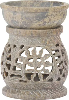 Produktbild von Ölwarmerbrenner - Aromatherapie - 1 Stück - Naturstein - 12 cm