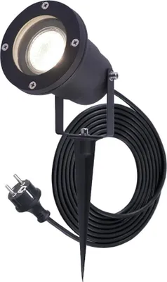 Produktbild von hoftronic LED Gartenstrahler GU10 4W 345lm 4000K Schwarz IP65 Schwenkbar