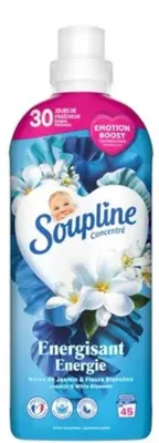 Produktbild von Soupline Weichspüler – 45 sc 950 ml – Energie – Jasmin & weiße Blüten