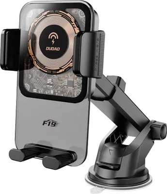 Immagine prodotto di Dudao F19 Supporto per auto con caricatore induttivo da 15W - Nero