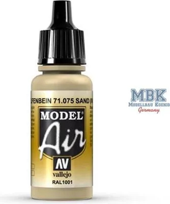 Imagen del producto de Vallejo 71.075, 17 ml, color marrón, acabado mate, envase tipo botella