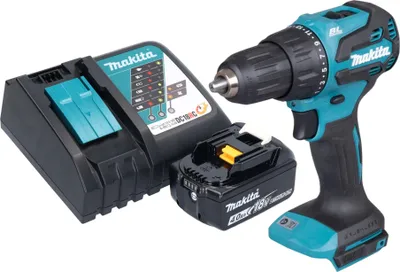 Produktbild von Makita DHP 490 RM1 Akku Schlagbohrschrauber 18 V 65 Nm Brushless + 1x Akku 4,0 Ah + Ladegerät
