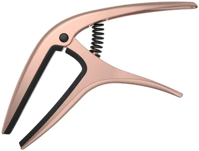 Zdjęcie produktu dla Ernie Ball Axis Capo, Czarny, Złoto różowe, Aluminium, Guma