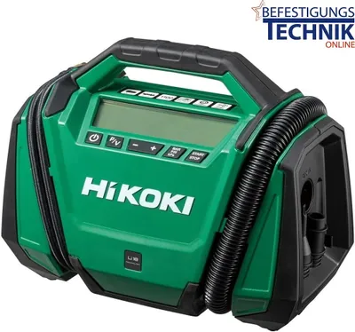 Produktbild von Hikoki Akku Kompressor UP18DAW4Z 18 V 8,10 kg maximal 11 bar 5 m Kabellänge