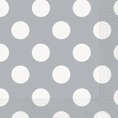Produktbild von Unique Party 37282, Silber, Weiß, Papier, Muster, 330 mm, 330 mm, 16 Stück(e)
