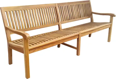 Produktbild von XXL Premium Teak Gartenbank Sitzbank Holzbank Teakbank Parkbank nachhaltig Edelstahlschrauben 220cm