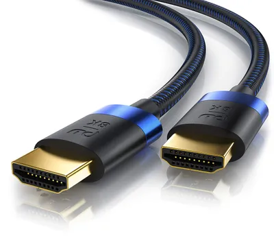 Produktbild von CSL - 16k HDMI Kabel 2.1-5m - 16k@30Hz 8k@60Hz 4k@120Hz - UHD II - Ultra High Speed Ethernet 48Gbps - HDMI 2.1 8k 16k / 2.0 4k - HDR 10+ eARC 3D VRR - Gaming TV PS5 Xbox