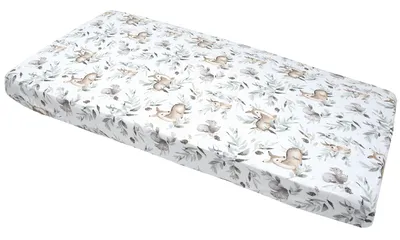 Produktbild von Spannbettlaken für Kinderbett, Spannbettuch, 60x120cm, Baumwolle, Kitz Eichhörnchen