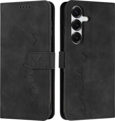 Produktbild von Samsung Galaxy S26 Hülle - Coverup Smile Klapphülle - Schwarz