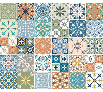 Immagine prodotto di Adesivi da parete – Adesivi autoadesivi per piastrelle da cucina e bagno – 30 adesivi VIERA – 30 adesivi da 15 x 15 cm