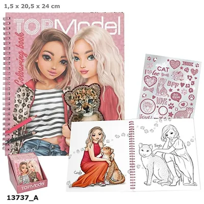 Zdjęcie produktu dla TOPModel LEOHEART, Dziewczyna, Naklejki w zestawie, Kolorowanka/album