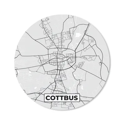 Produktbild von MuchoWow® Mauspad Mousepad Deutschland - Karte - Cottbus - Karte - Stadtplan 50x50 cm - Mousepads - Maus Mat - Pad - Mausunterlage - Vinyl