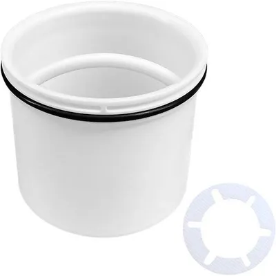 Immagine prodotto di Tubo di scarico per doccia con guarnizione e 2 sifoni, diametro 69,6 mm