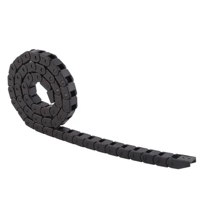 Zdjęcie produktu dla R28 Czarny nylonowy łańcuch do przeciągania kabli o długości 1000 mm/40 cali do drukarki 3D / frezarki CNC