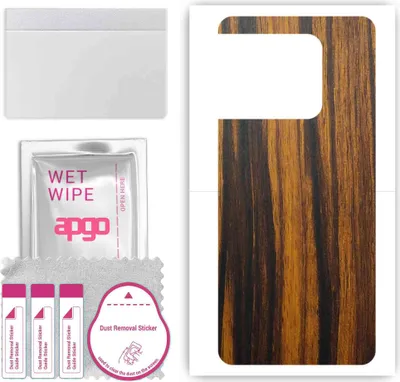 Produktbild von apgo Rückseite Schutzfolie, Skin, kompatibel mit OnePlus Ace Pro, Hinten Displayschutzfolie aus Vinylfolie, kratzfest, einfache Montage - Tigerwood