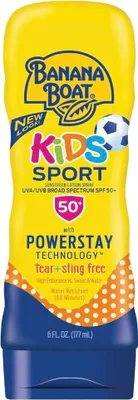 Immagine prodotto di Banana Boat | Balsamo solare SPF 50 - 177 ml - Sport Bambini - Impermeabile e leggero - Valido fino al 02/2026