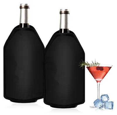 Immagine prodotto di Set di 2 refrigeratori per bottiglie di vino, isolanti, riutilizzabili, per la cucina