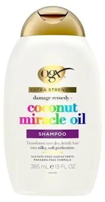 Productafbeelding van Ogx Shampoo strengthening damage remedy coconut (385 ml)
