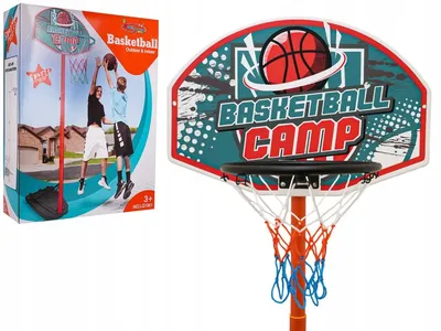 Zdjęcie produktu dla ZESTAW DO KOSZYKÓWKI kosz + piłka + pompka ZABAWKA SPORTOWA