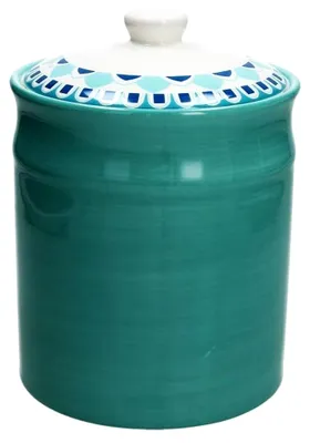 Produktbild von Vorratsdose/Kaffeedose BLUEAPP, türkis, 2800 ml, 23 cm hoch, aus Keramik