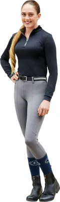 Produktbild von Dublin Damen Performance Flex Knie Patch Reithose WB1181 (32in) (Anthrazit)