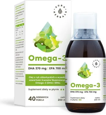 Image de Aura Herbals oméga 3 370 dha et 700 epa liquide 200 ml BI2833