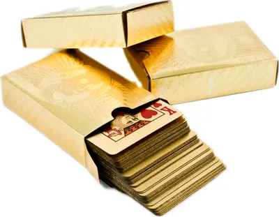 Obrázok produktu pre Zlaté plastové hracie karty - $$$ dolár