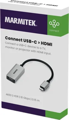 Produktbild von Marmitek Connect USB-C to HDMI Adapter