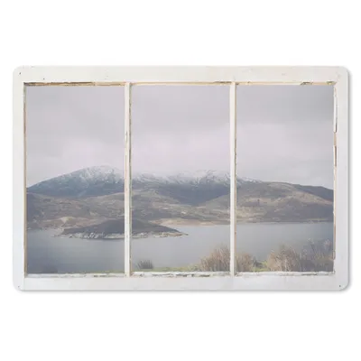 Produktbild von MuchoWow® Mauspad Mousepad Aussicht - Berg - Schnee 27x18 cm - Mousepads - Maus Mat - Pad - Mausunterlage - Büroartikel - Desk Matten