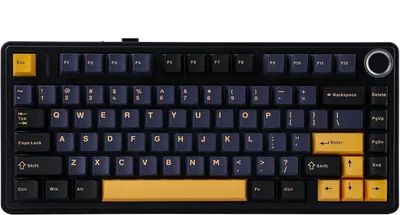 Immagine prodotto di Tastiera meccanica al 75% F75, hot swap, struttura con guarnizione a guarnizione, imbottitura a cinque strati, Bluetooth/2,4G/USB-C, RGB, gaming e lavoro