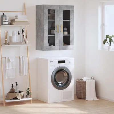 Produktbild von vidaXL Wandschrank Betongrau 69,5x34x90 cm