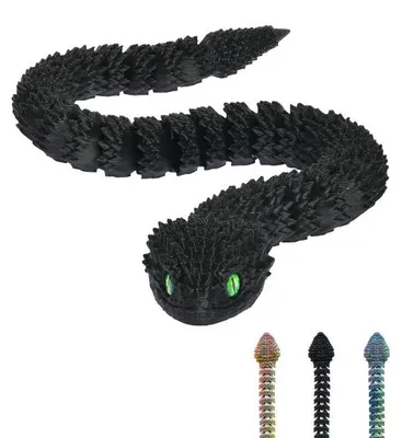Produktbild von Detailreiche 3D Dekofigur Schwarz 27 cm mit markanten Schuppenstrukturen im Fantasy-Stil