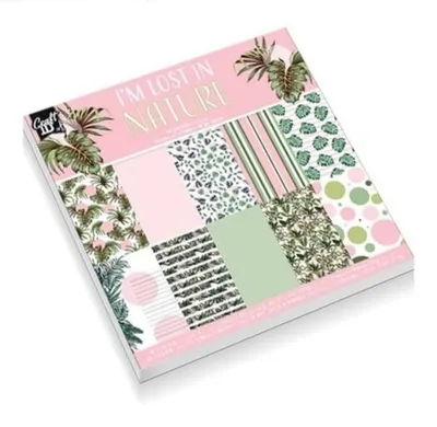 Produktbild von Nature Designpapier-Set 15x15 cm, 30 Blatt, 100 g/m²