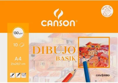 Produktbild von Canson Guarro Basik, Kunstpapier, 130 g/m², 10 Blätter