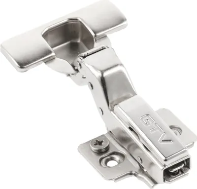 Produktbild von GTV - SILENTO PRO Hydraulikscharnier | Innenanschlag mit Montageplatte | verpackt in Polybeutel | mit Exzenterverstellung | Sharnier mit Silent-Close-Funktion