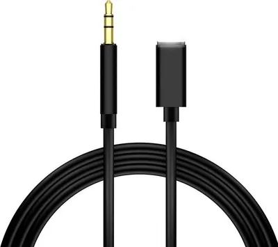 Productafbeelding van Lightning-naar-3,5 mm adapterkabel – AUX-kabel geschikt voor iPhone – Zwart – 1 meter – Telefoonkabel – CHPN