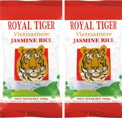 Produktbild von Royal Tiger vietnamesischer Jasminreis, 2x 18kg, Duftreis aus Vietnam