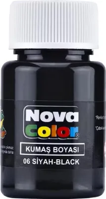 Zdjęcie produktu dla Nova Color - farba do tekstyliów NC-164, czarna, 30 ml