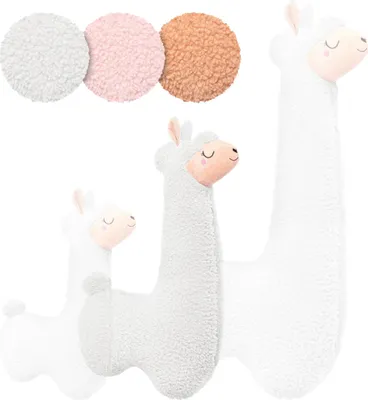 Produktbild von Engelshof Alpaka Seitenschläferkissen Kuscheltier Weiß 100cm
