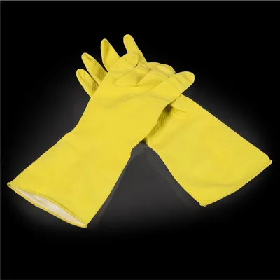 Produktbild von Ulith unisex Gummihandschuhe gelb Größe L 1 Paar
