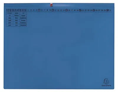 Produktbild von Exaflex Kanzlei Hängehefter 2 Abheftvorrichtungen Linksheftung 265x318mm Blau