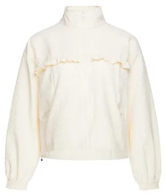 Produktbild von Damen Jacke beige Größe M mit Stehkragen und regulärer Passform