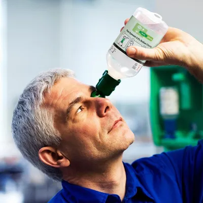 Produktbild von Plum Augenspülflasche, gef., 1000 ml, mit Staubkappe