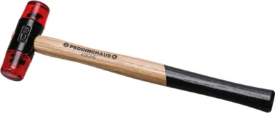 Produktbild von Peddinghaus Plastikhammer 22 mm - 140 G - Rote Schlagköpfe, 5334020022