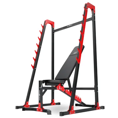 Produktbild von Marbo Sport Set MH24 | verstellbare Hantelbank MH-L115 + Langhantelständer MH-S204