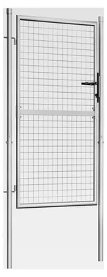 Produktbild von Gartentor aus verzinktem Stahl 100 x 150 cm Silber