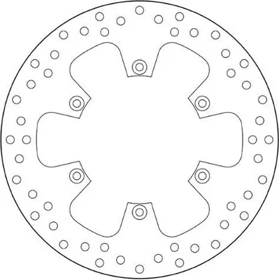Produktbild von BREMBO Feststehende Bremsscheibe 68B407F0 Gold-Serie Edelstahl D.240 Dicke 5mm 6 Löcher