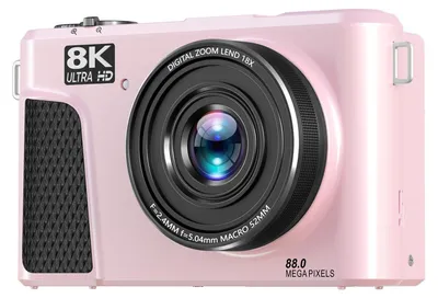 Produktbild von Digitalkamera 8K 88 MP 18-facher Zoom Autofokus WLAN-Reisekamera mit 3-Zoll-Klappbildschirm Mehrere Filter Aufhelllicht für Live-Streaming Roseate